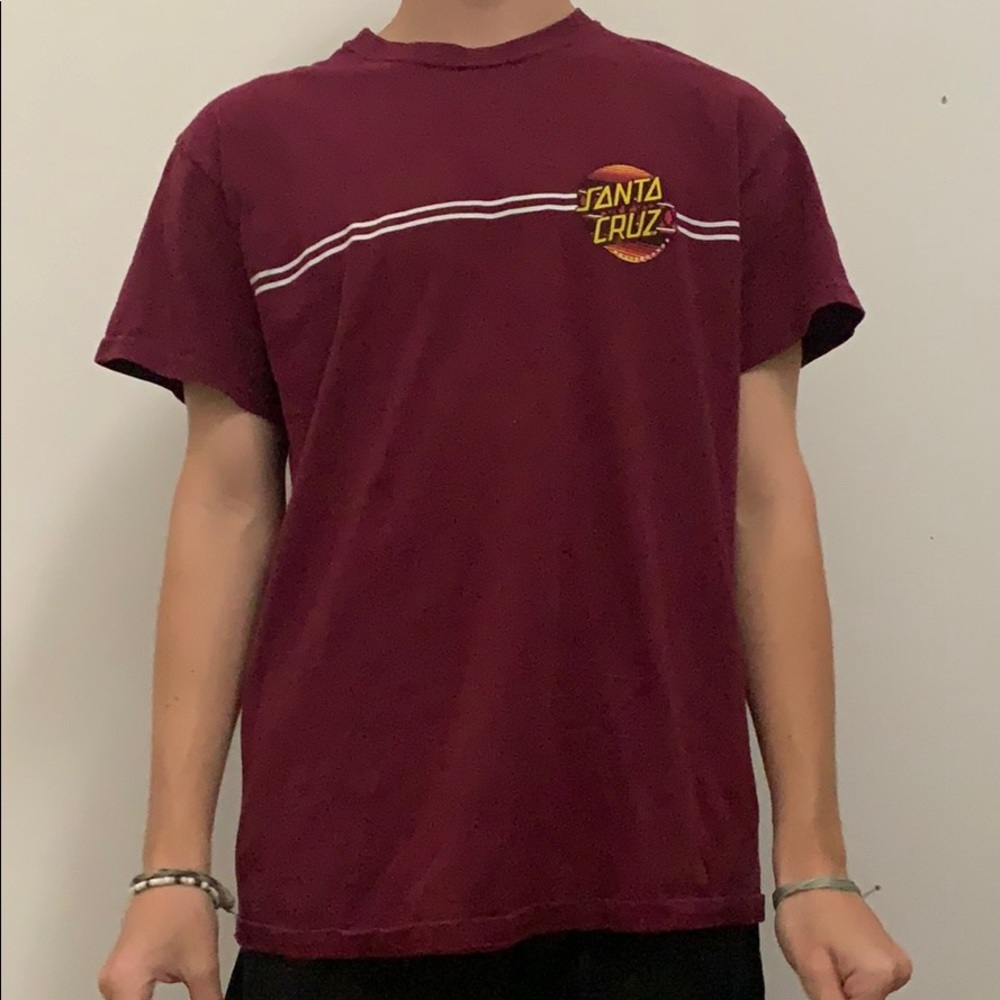 Santa Cruz Maroon T shirt